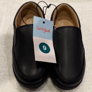 Cat & Jack Black Slip-On Dress Shoes for Kids.